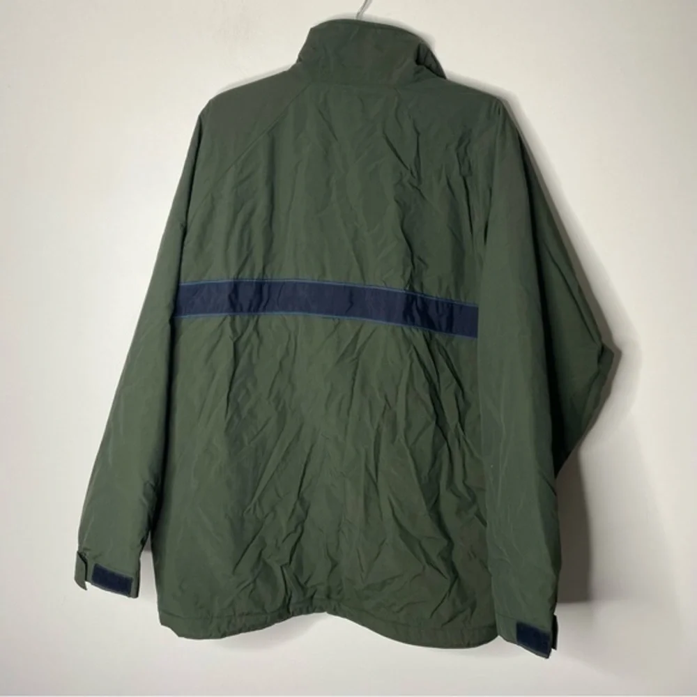 Vintage 90s Abercrombie & Fitch Green Fleece Lined Zip Front Ski Coat‎ Size M